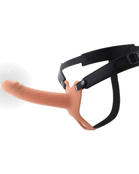 HIDDEN DESIRE - INFERNO VIBRATING PENIS SLEEVE STRAP-ON 18 CM