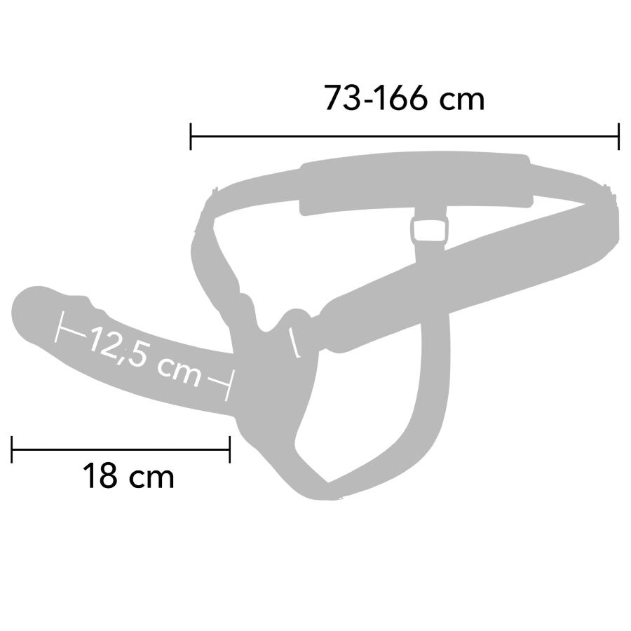 HIDDEN DESIRE - INFERNO VIBRATING PENIS SLEEVE STRAP-ON 18 CM - Imagem de 2