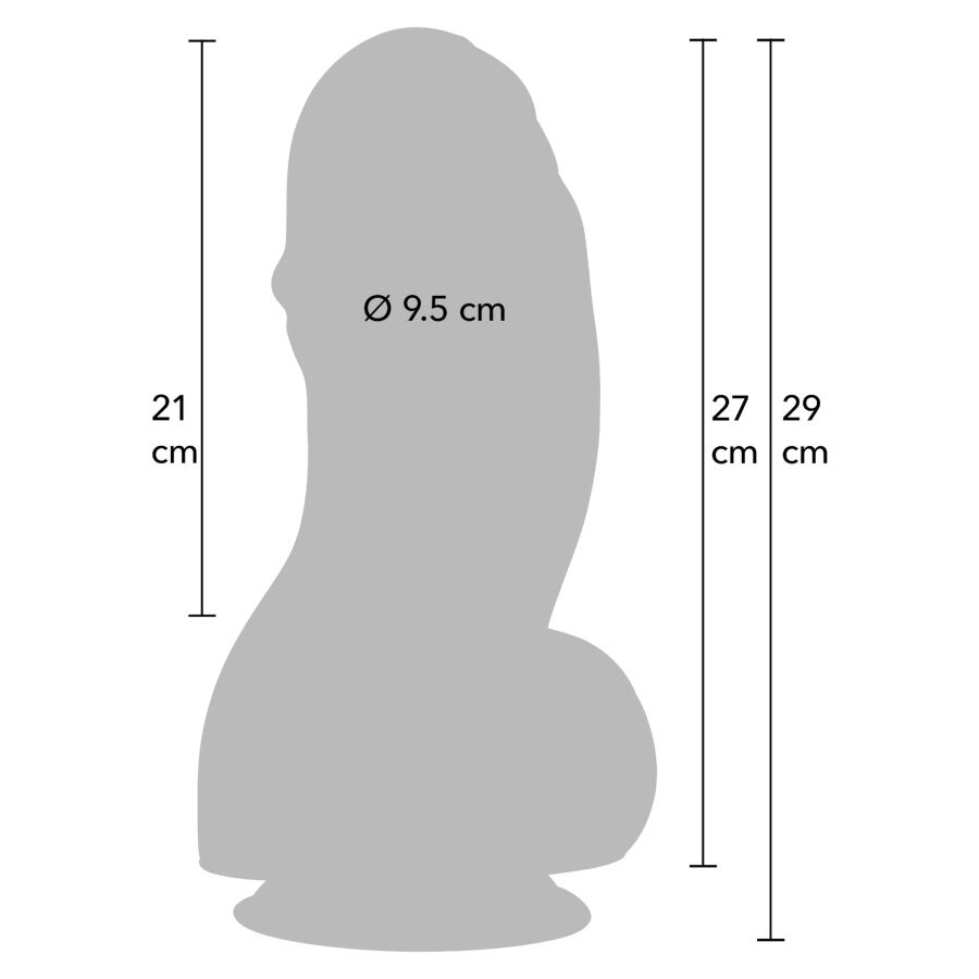 HIDDEN DESIRE - INFERNO FAT BOYS DILDO 27 CM - Imagem de 2
