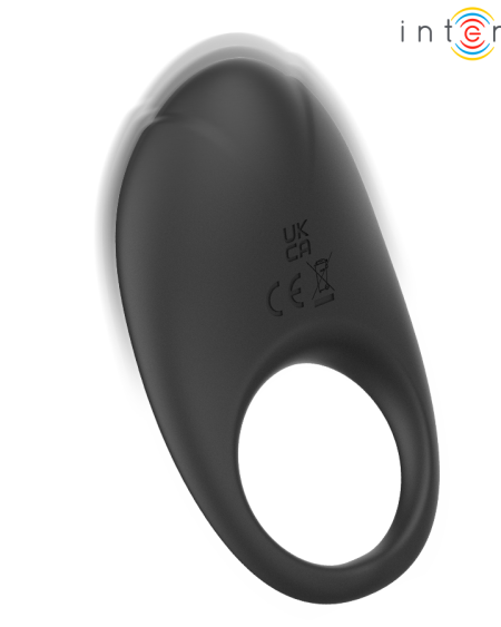 INTENSE - MERLOTTE VIBRATING PENIS RING WITH CLITORIS STIMULATION BLACK