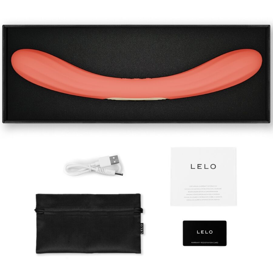 LELO - BOOMERANG DOUBLE ENDED VIBRATOR CORAL RED - Imagem de 4