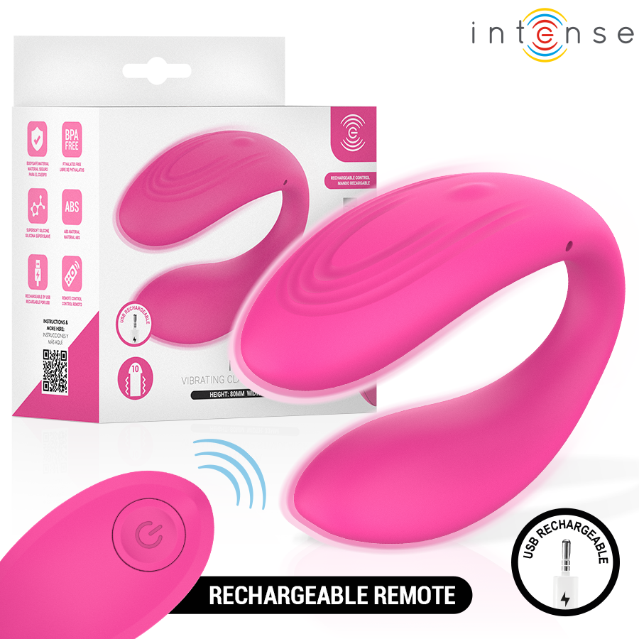 INTENSE - NORA VIBRATING CLAMP STIMULATOR PINK