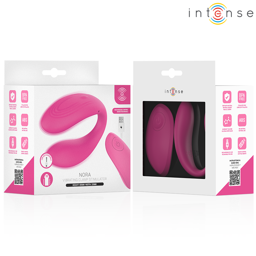 INTENSE - NORA VIBRATING CLAMP STIMULATOR PINK - Imagem de 5
