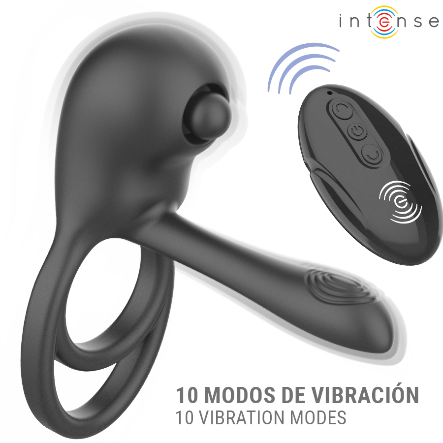 INTENSE - SPIKE REMOTE CONTROL VIBRATING PENIS RING - Imagem de 3