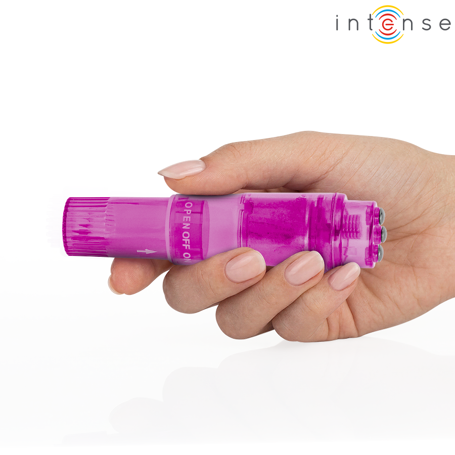 INTENSE - KURT MINI MASSAGER WITH 4 INTERCHANGEABLE HEADS PINK - Imagem de 4