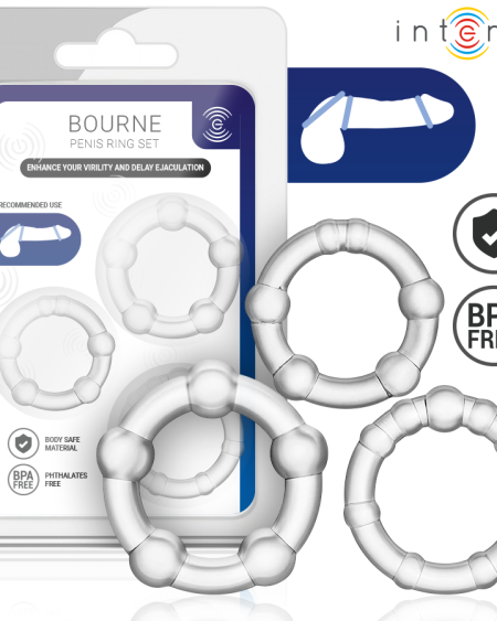 INTENSE - BOURNE SET OF 3 PENIS RING