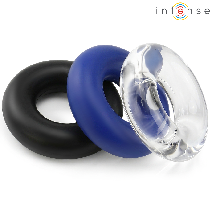 INTENSE - WICK SET OF 3 PENIS RINGS VARIOUS COLORS - Imagem de 4