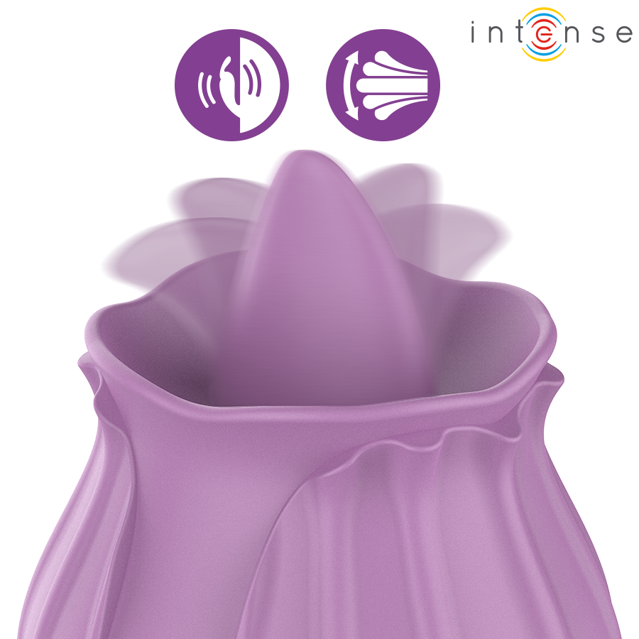 INTENSE - AZALEA FLOWER CLIT STIMULATING 10 VIBRATIONS PURPLE - Imagem de 2