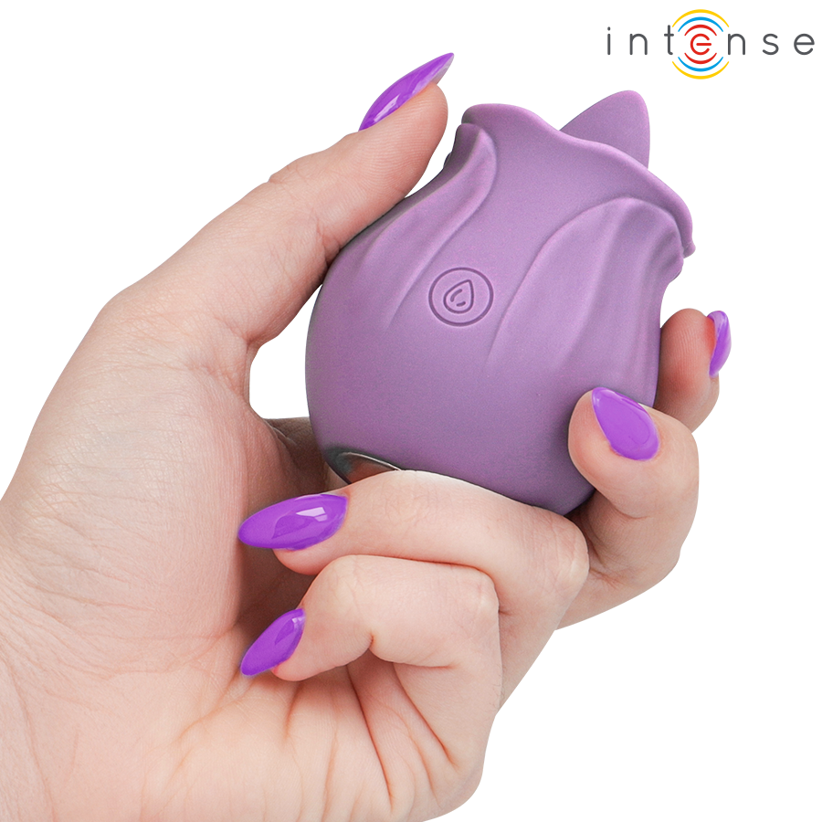 INTENSE - AZALEA FLOWER CLIT STIMULATING 10 VIBRATIONS PURPLE - Imagem de 4
