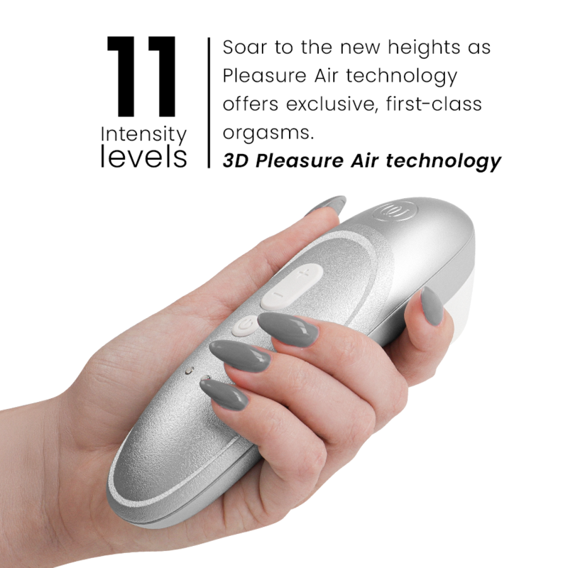 WOMANIZER - PRO VIBRANT CLITORAL STIMULATOR SILVER GREY - Imagem de 2