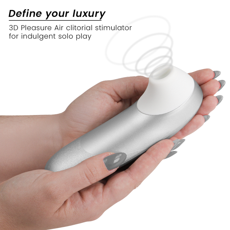 WOMANIZER - PRO VIBRANT CLITORAL STIMULATOR SILVER GREY - Imagem de 3