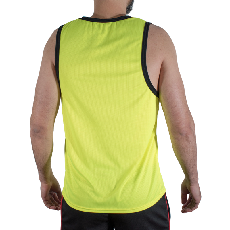 MACHO - CMV001 CAMISETA GYM AMARILLA S/M - Imagem de 2
