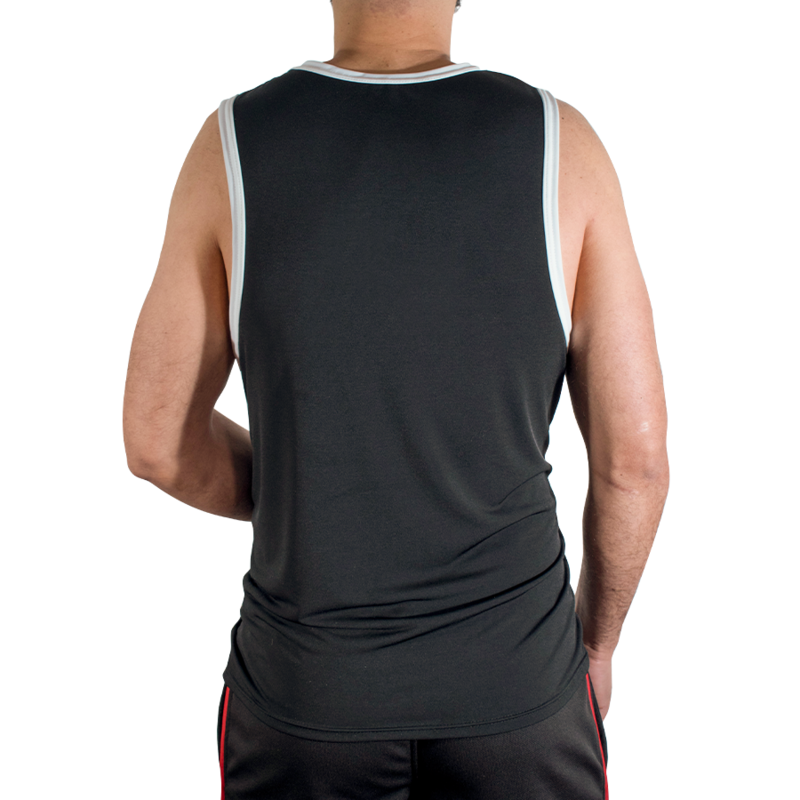 MACHO - CMV004 CAMISETA GYM NEGRA S/M - Imagem de 3