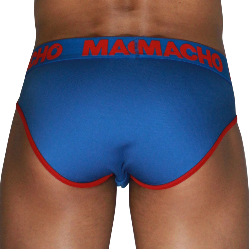 MACHO - MCH005 SLIP CLÁSICO AZULÓN + ROJO S - Imagem de 3