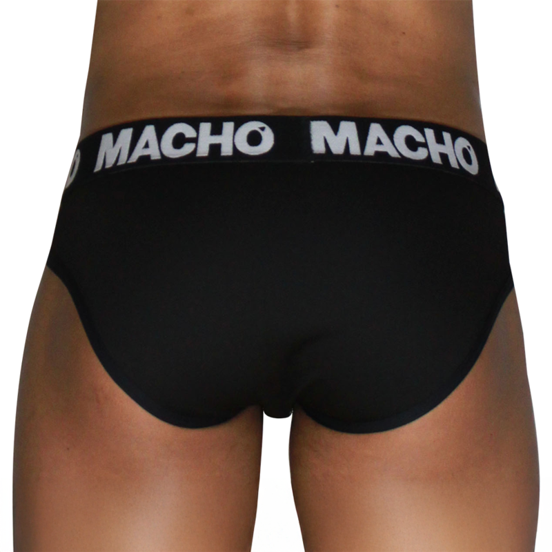 MACHO - MCH007 SLIP CLÁSICO NEGRO + NEGRO S - Imagem de 3