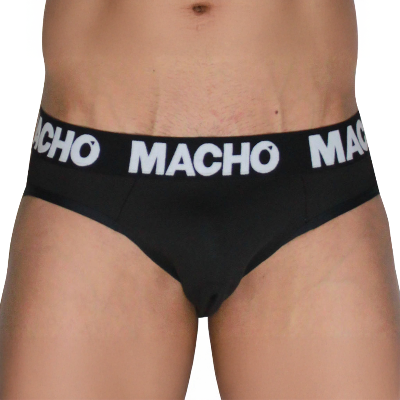 MACHO - MCH007 SLIP CLÁSICO NEGRO + NEGRO S - Imagem de 2