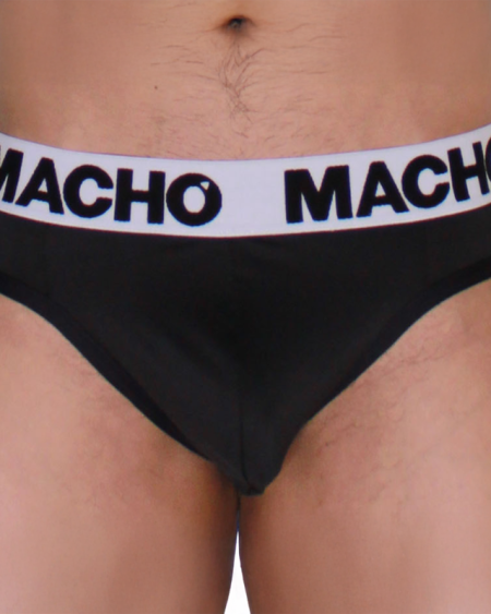 MACHO - MTG002 TANGA NEGRO/NEGRO S