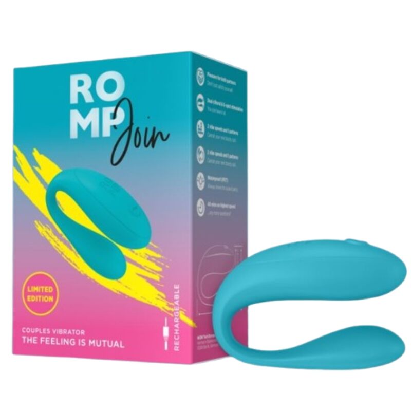 ROMP - JOIN TURQUOISE COUPLES VIBRATOR - Imagem de 5