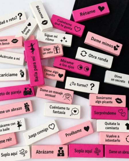 DIABLO PICANTE - BAG OF 16 LOVE BLOCKS - SPANISH VERSION