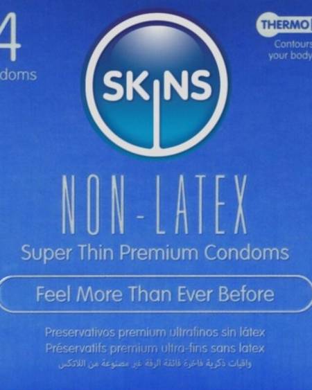 SKINS - LATEX-FREE CONDOMS PACK OF 4