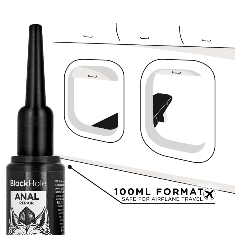 BLACK HOLE - ANAL LUBE APPLIER L SIZE 100 ML - Imagem de 5