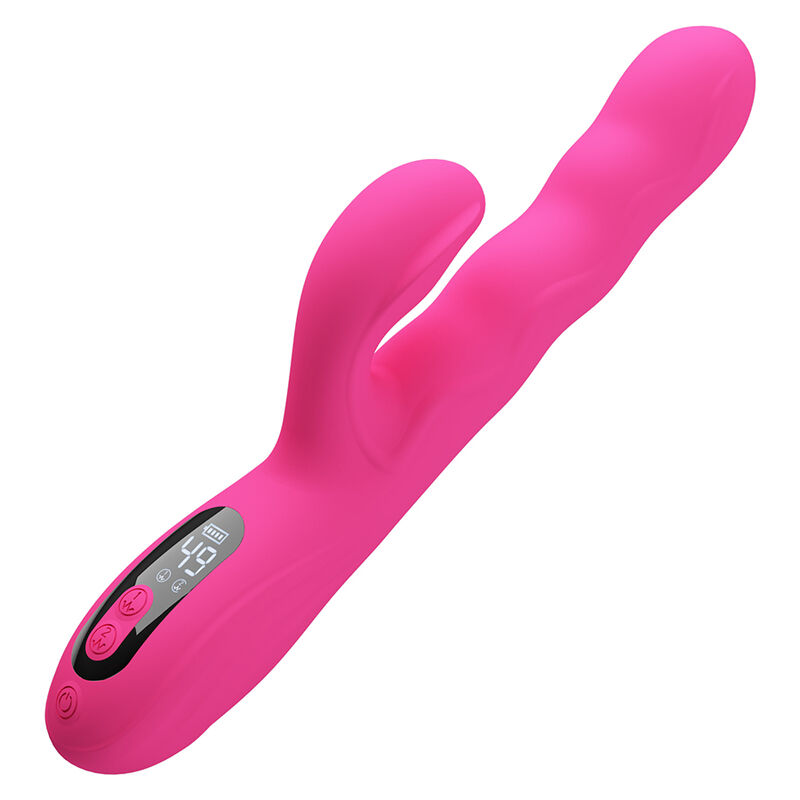 PRETTY LOVE - WINTERS MULTIFUNCTION RABBIT VIBRATOR WITH LED DISPLAY PINK - Imagem de 2