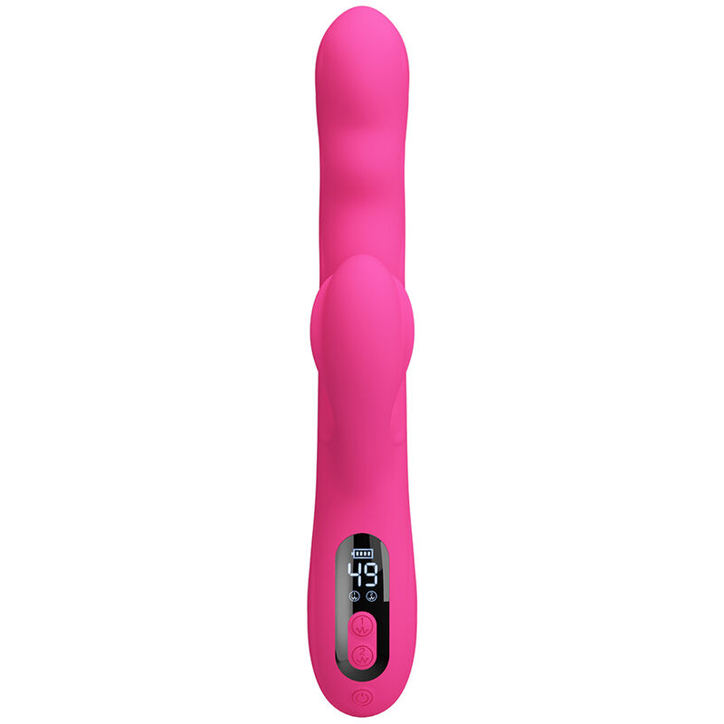 PRETTY LOVE - WINTERS MULTIFUNCTION RABBIT VIBRATOR WITH LED DISPLAY PINK - Imagem de 5