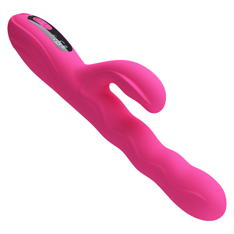 PRETTY LOVE - WINTERS MULTIFUNCTION RABBIT VIBRATOR WITH LED DISPLAY PINK - Imagem de 3