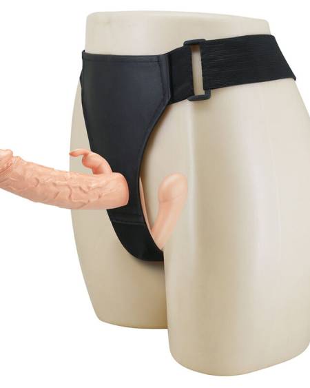BAILE - CHARLOTTE HOLLOW DOUBLE PENETRATION STRAP-ON FLESH