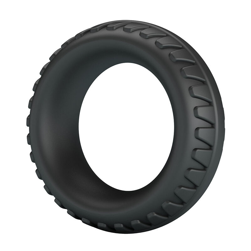 CRAZY BULL - MERRITT TEXTURED SILICONE COCK RING BLACK - Imagem de 2