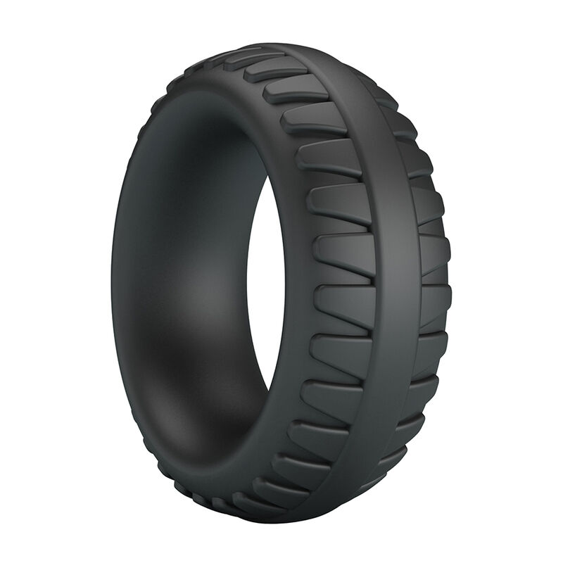 CRAZY BULL - MERRITT TEXTURED SILICONE COCK RING BLACK - Imagem de 5