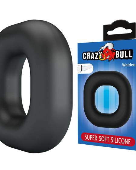 CRAZY BULL - WALDEN SUPER SOFT SILICONE COCK RING BLACK