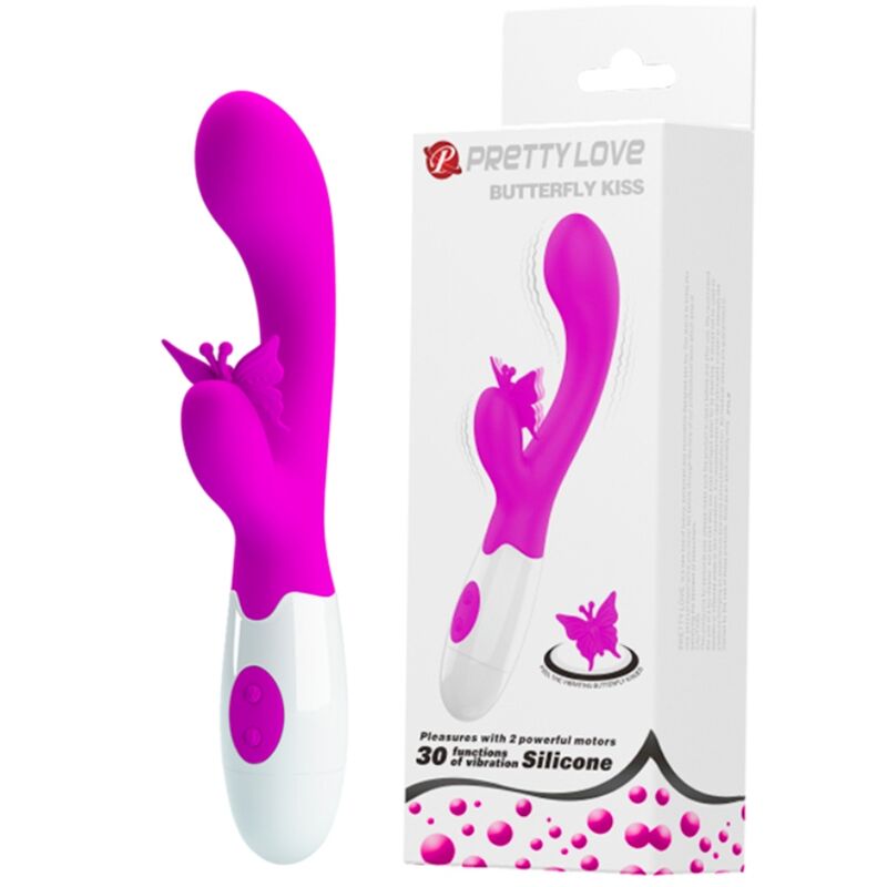 PRETTY LOVE - BUTTERFLY KISS 30 FUNCTION RABBIT VIBRATOR PURPLE - Imagem de 2