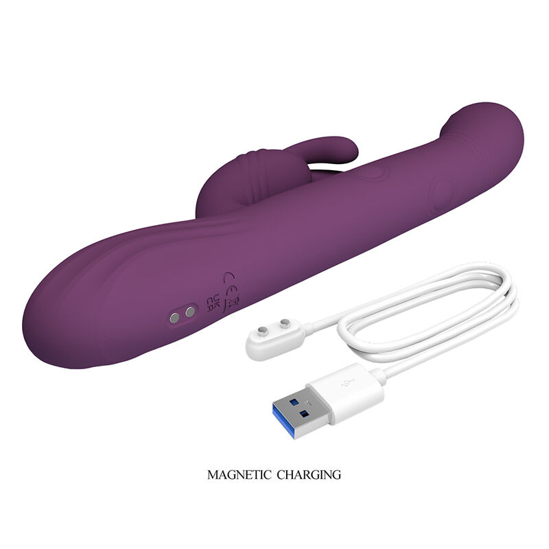 PRETTY LOVE - DEE MULTIFUNCTION RABBIT VIBRATOR OSCILLATING AND PERCUSSION PURPLE - Imagem de 5