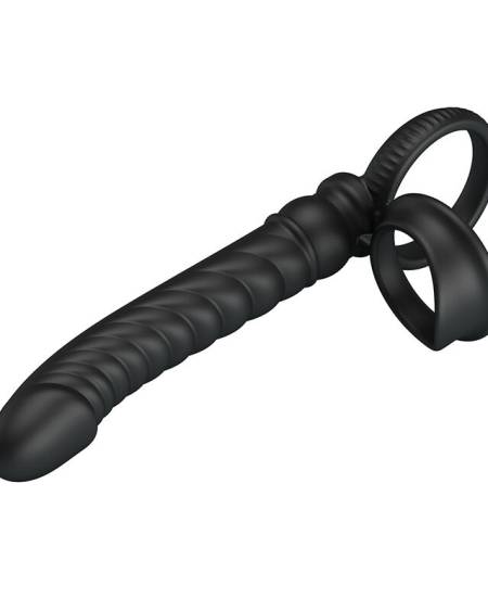PRETTY LOVE - MERRITT ANAL VIBRATOR WITH RING AND VIBRATION BLACK
