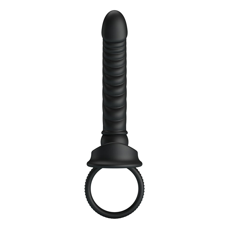 PRETTY LOVE - MERRITT ANAL VIBRATOR WITH RING AND VIBRATION BLACK - Imagem de 2