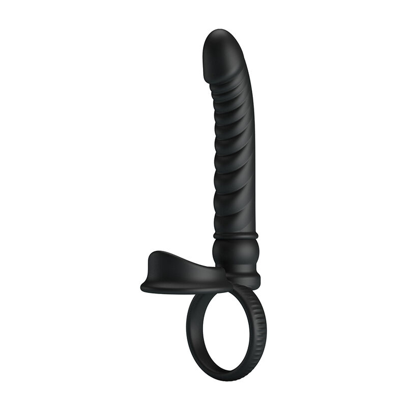 PRETTY LOVE - MERRITT ANAL VIBRATOR WITH RING AND VIBRATION BLACK - Imagem de 3