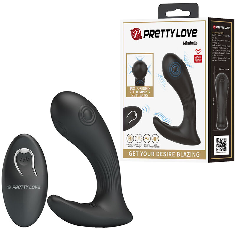 PRETTY LOVE - MIRABELLE PROSTATE VIBRATOR WITH REMOTE CONTROL - Imagem de 2