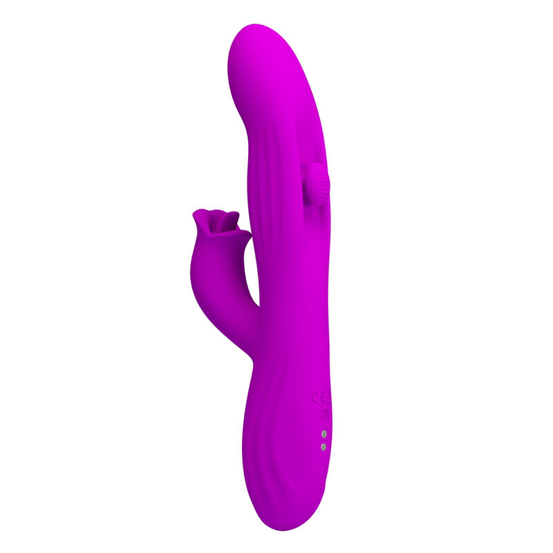 PRETTY LOVE - YALANDA RABBIT OSCILLATING VIBRATOR WITH LED DISPLAY PURPLE - Imagem de 3