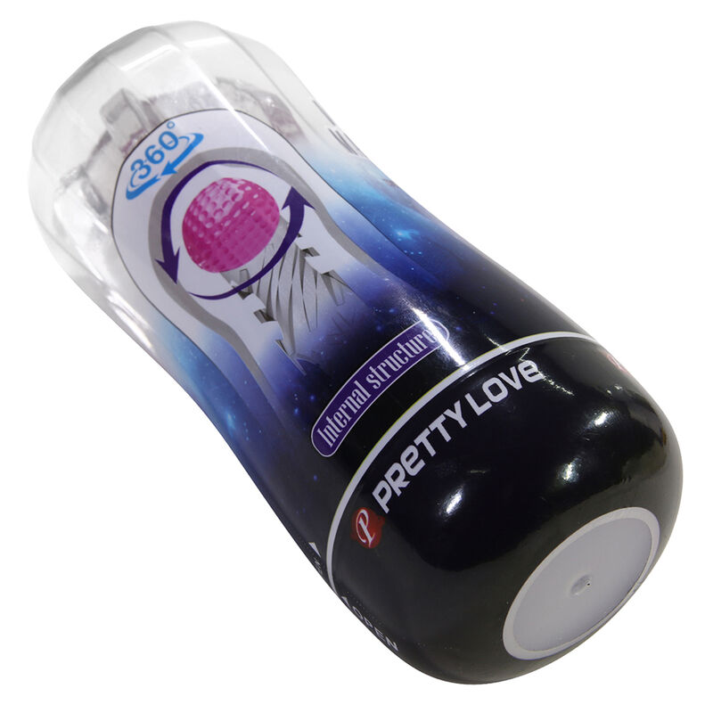 PRETTY LOVE - 360 TEXTURED MASTURBATION CUP CLEAR - Imagem de 3
