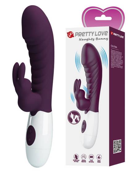 PRETTY LOVE - NAUGHTY BUNNY 30 FUNCTION RABBIT VIBRATOR PURPLE