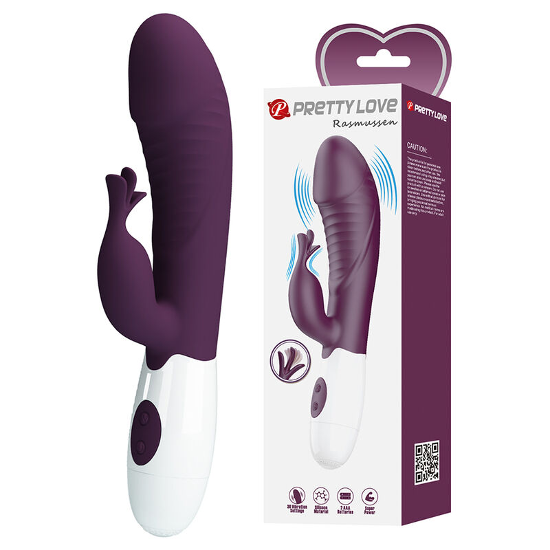 PRETTY LOVE - ROGUE MUSE 30 FUNCTION RABBIT VIBRATOR PURPLE