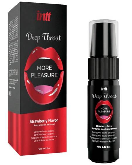 INTT - DEEP THROAT MORE PLEASURE ORAL SPRAY STRAWBERRY FLAVOR