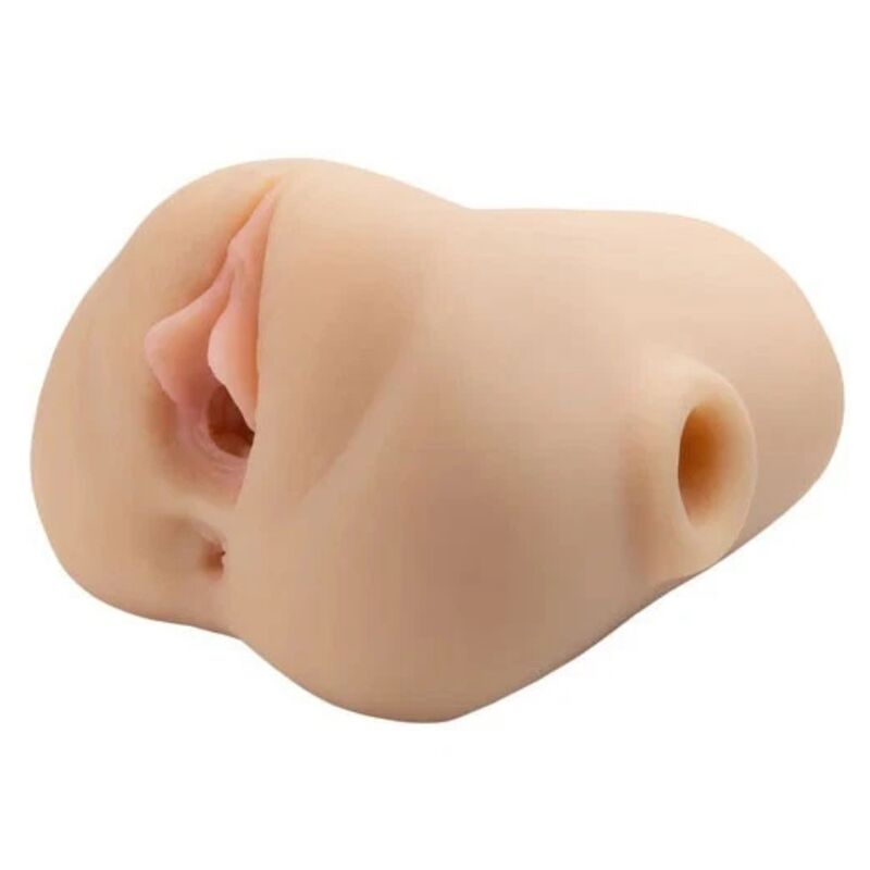 PDX PLUS - DOUBLE POUNDER VIBRATING SQUEEZE STROKER LIGHT 20.5 CM - Imagem de 2