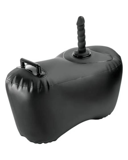 FETISH FANTASY SERIES - BODY DOCK INFLATABLE LOVE SEAT WITH DILDO 69.2 CM BLACK