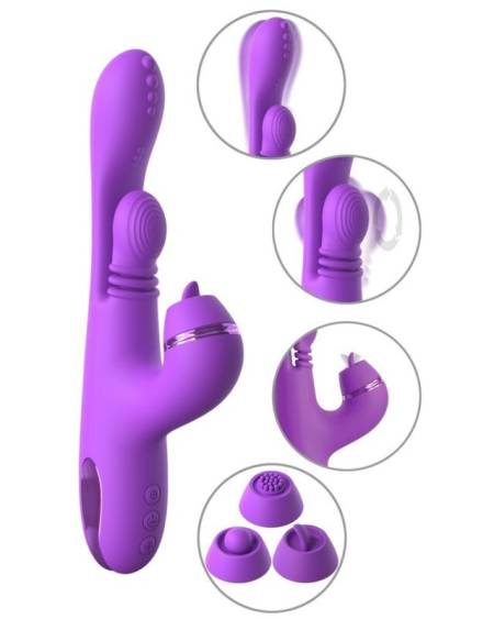 FANTASY FOR HER - INTIMOTION PULSE PRO VIBE RABBIT VIBRATOR PURPLE