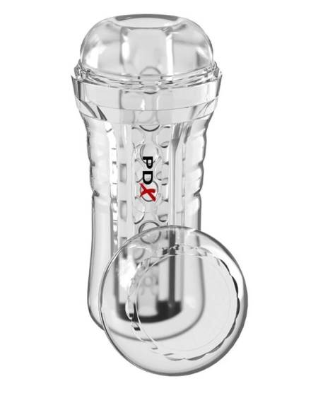 PDX ELITE - VIEWTUBE PLUS SEE-THRU EZ-GRIP TRANSPARENT STROKER 21 CM