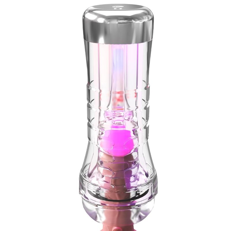 PDX ELITE - VIEWTUBE XXL LED TRANSPARENT STROKER 27.3 CM - Imagem de 3