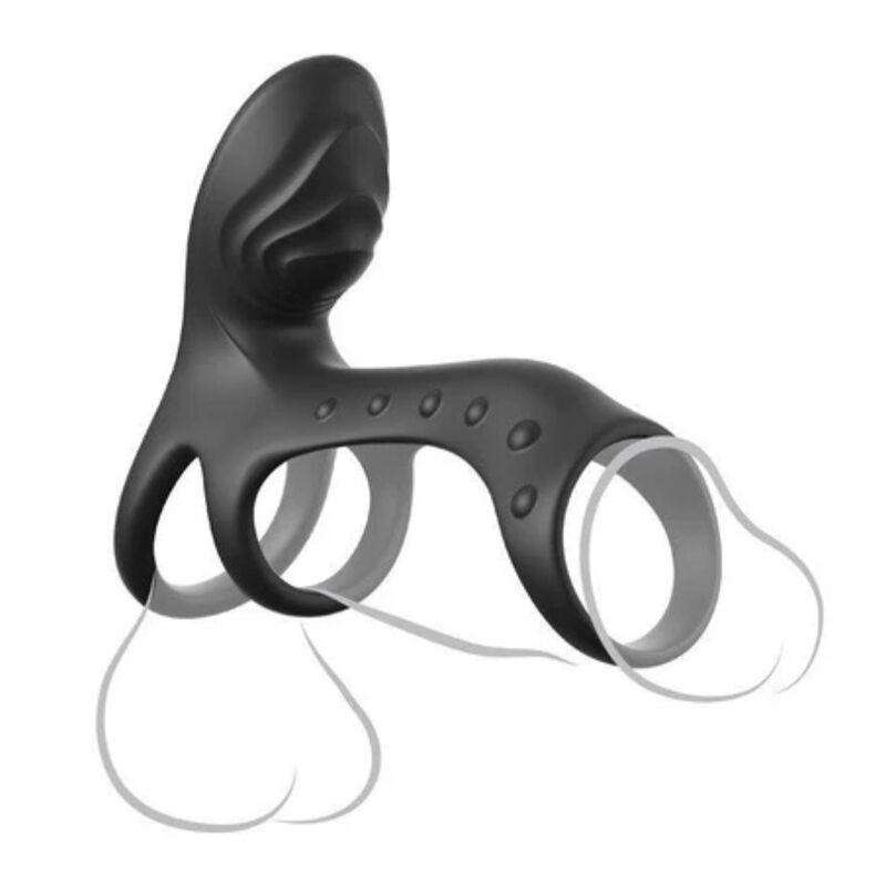 FANTASY C-RINGZ - ULTIMATE COUPLES CAGE PRO VIBRATING COCK RING 19.5 CM - Imagem de 2
