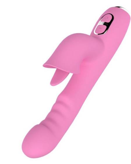 NALONE - T-MAY RABBIT VIBRATOR WITH PUSH AND OSCILLATING MOTION